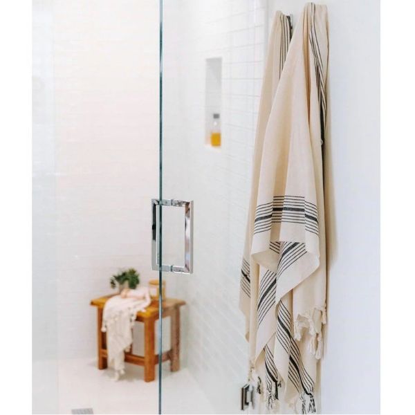 Zebrine Turkish Cotton Bath Towels