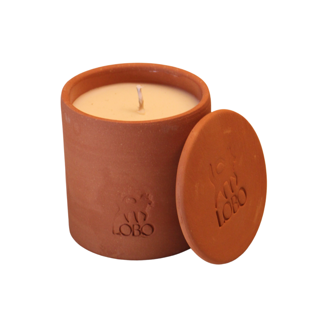 Small LOBO Haus Terracotta Candle in Saltwater