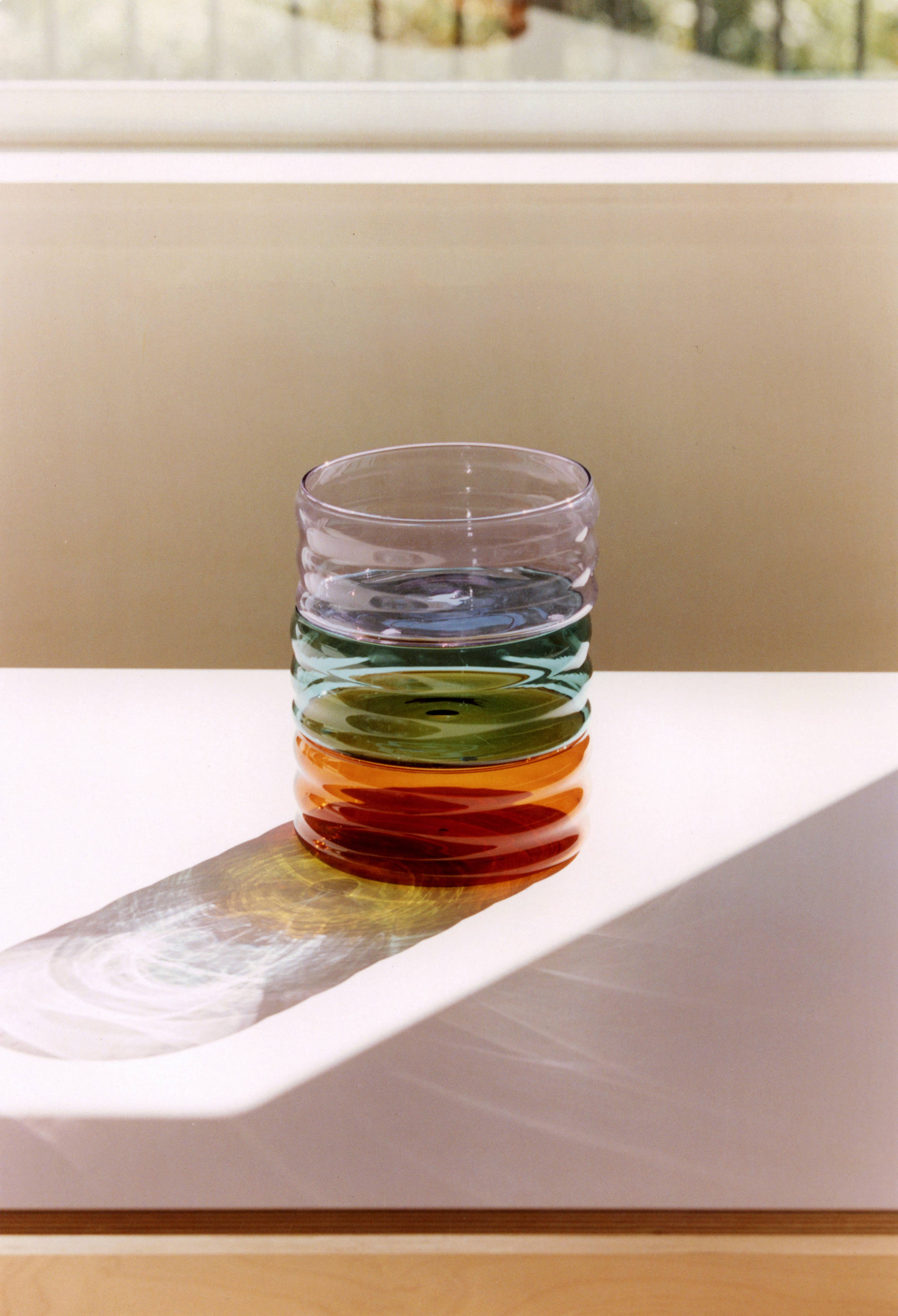 Small Ripple Bowl, Amber by Sophie Lou Jacobsen