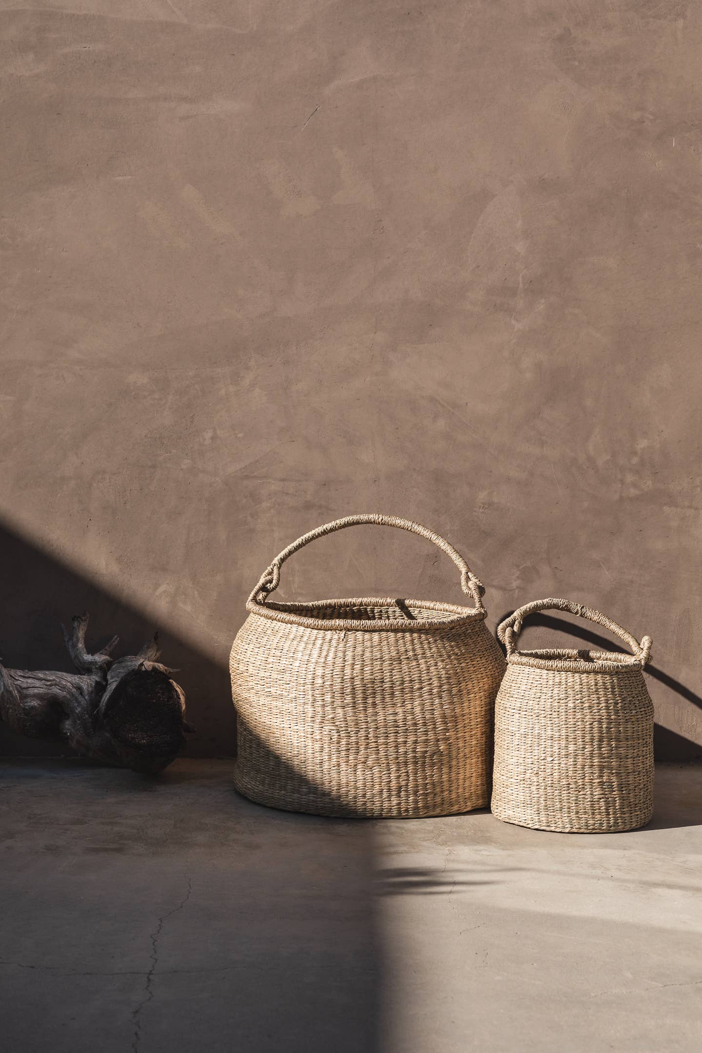 Satna Floor Seagrass Bucket Basket