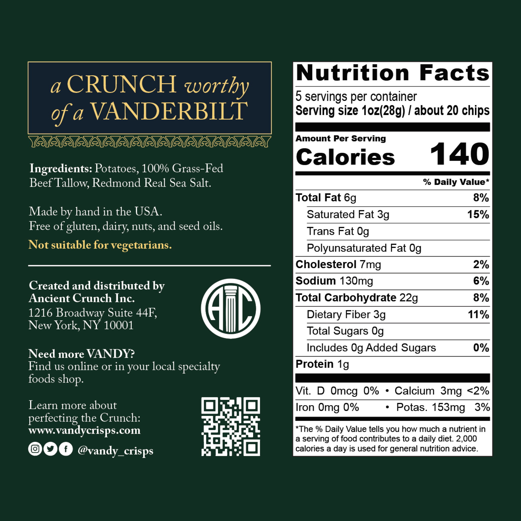 Ancient Crunch, 5oz Bag