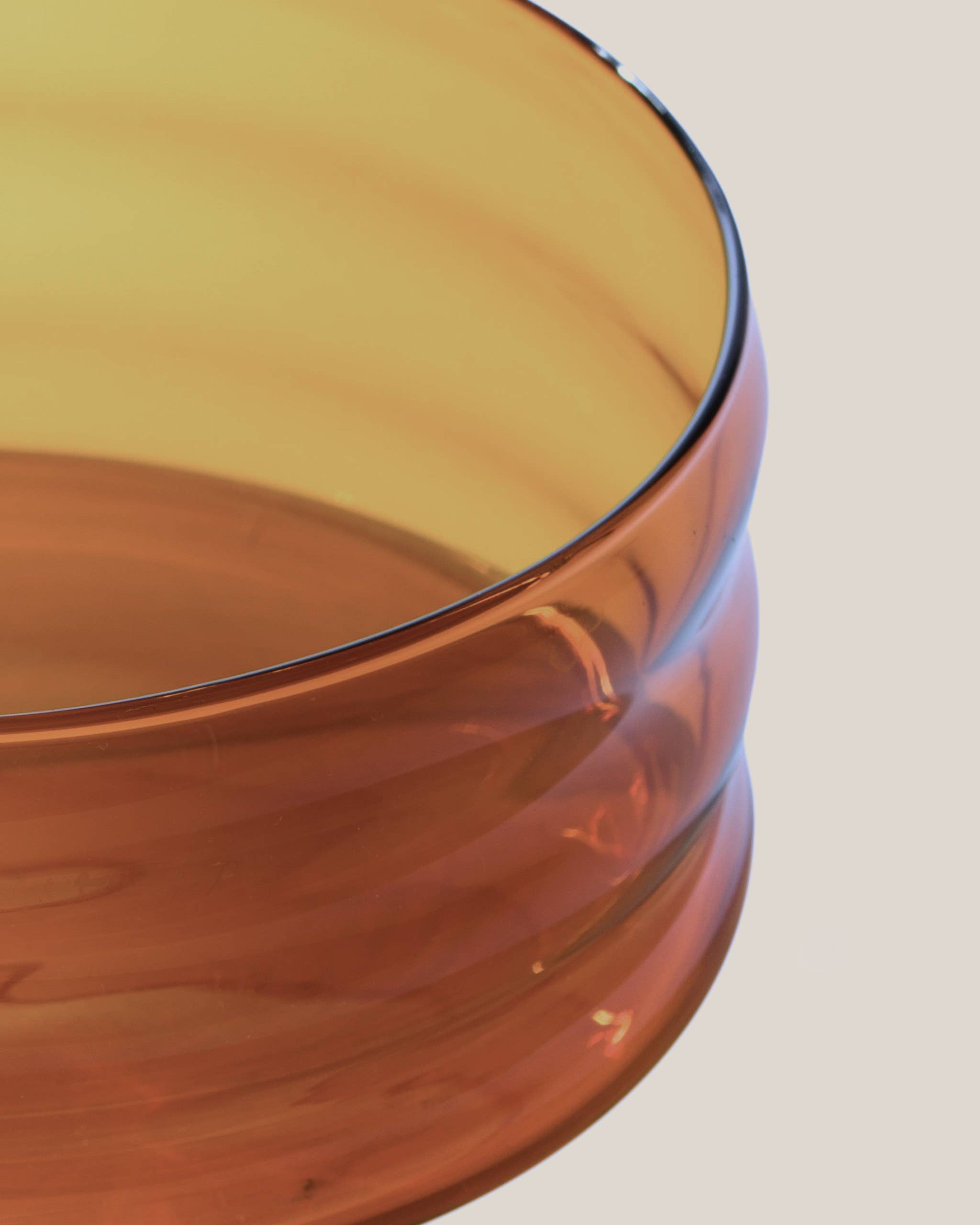 Small Ripple Bowl, Amber by Sophie Lou Jacobsen