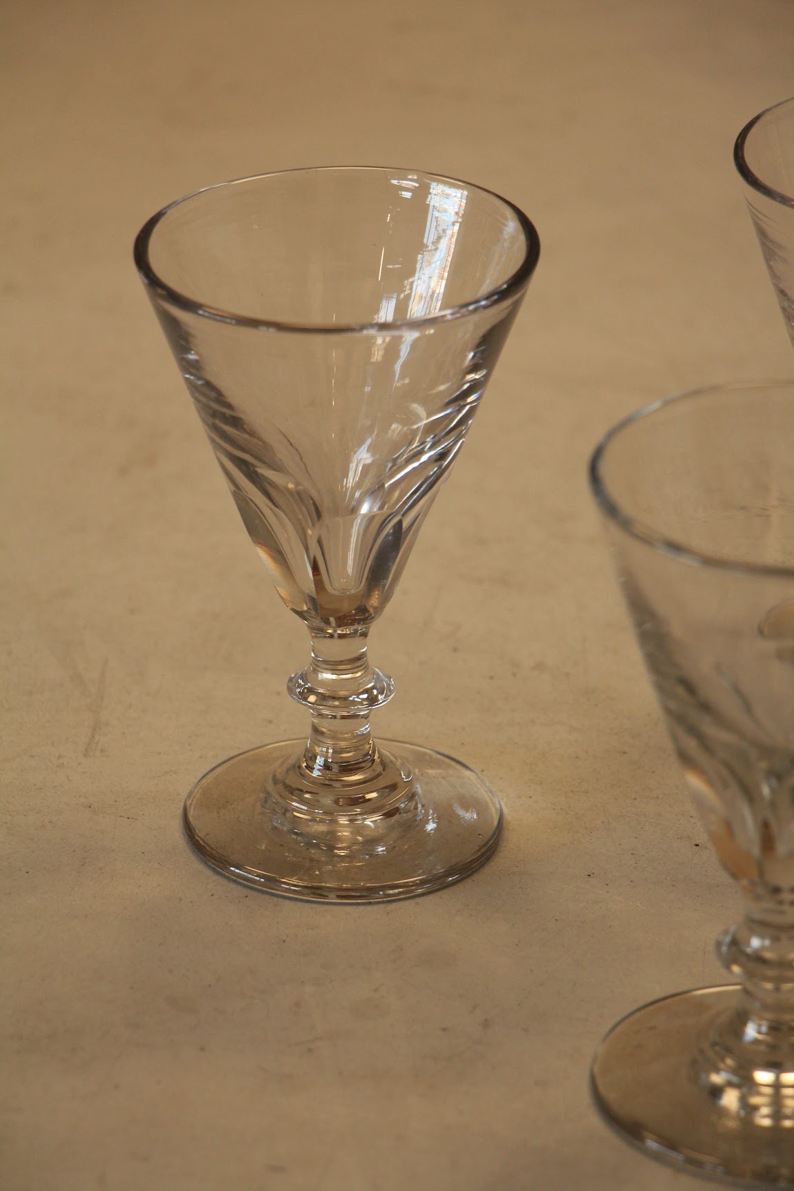 Antique French Bistro Glasses