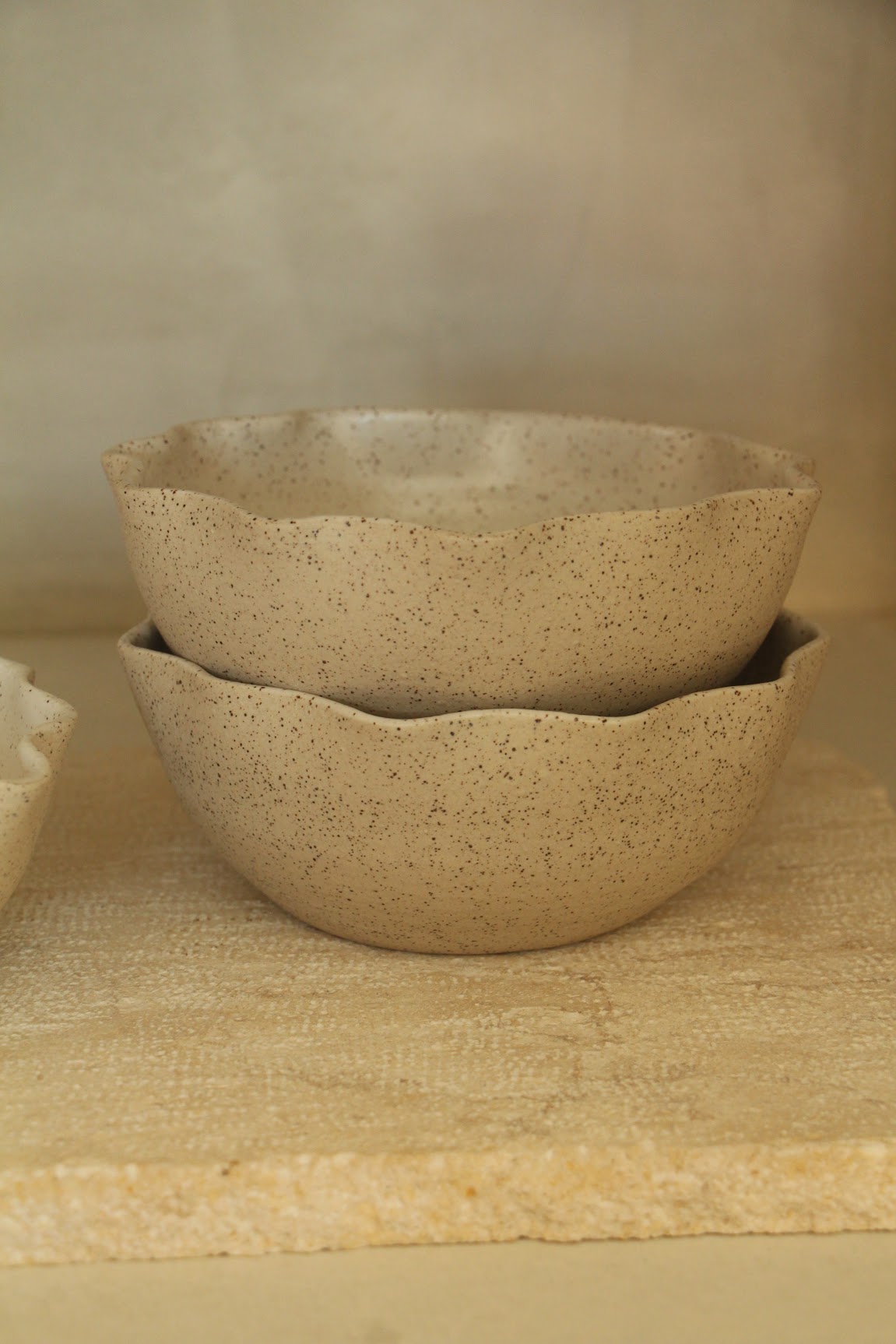 Ceramic Scalloped Bowl