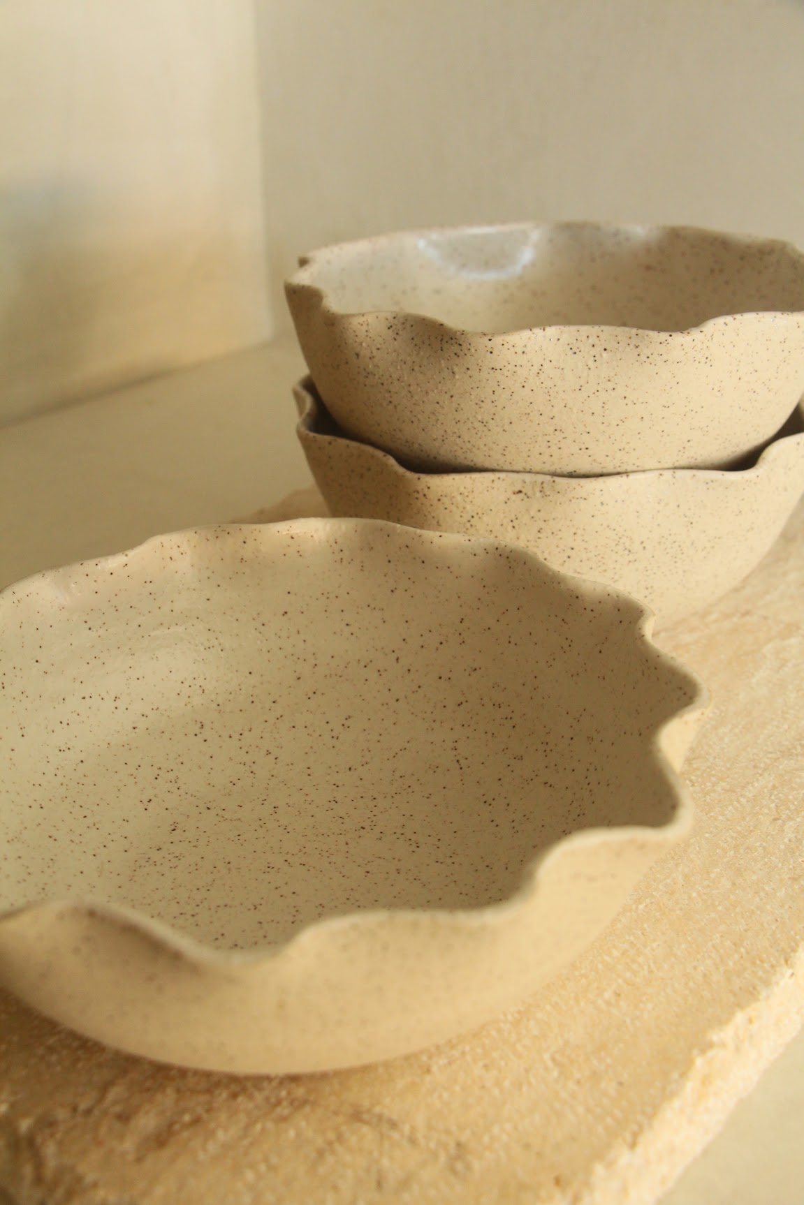 Ceramic Scalloped Bowl