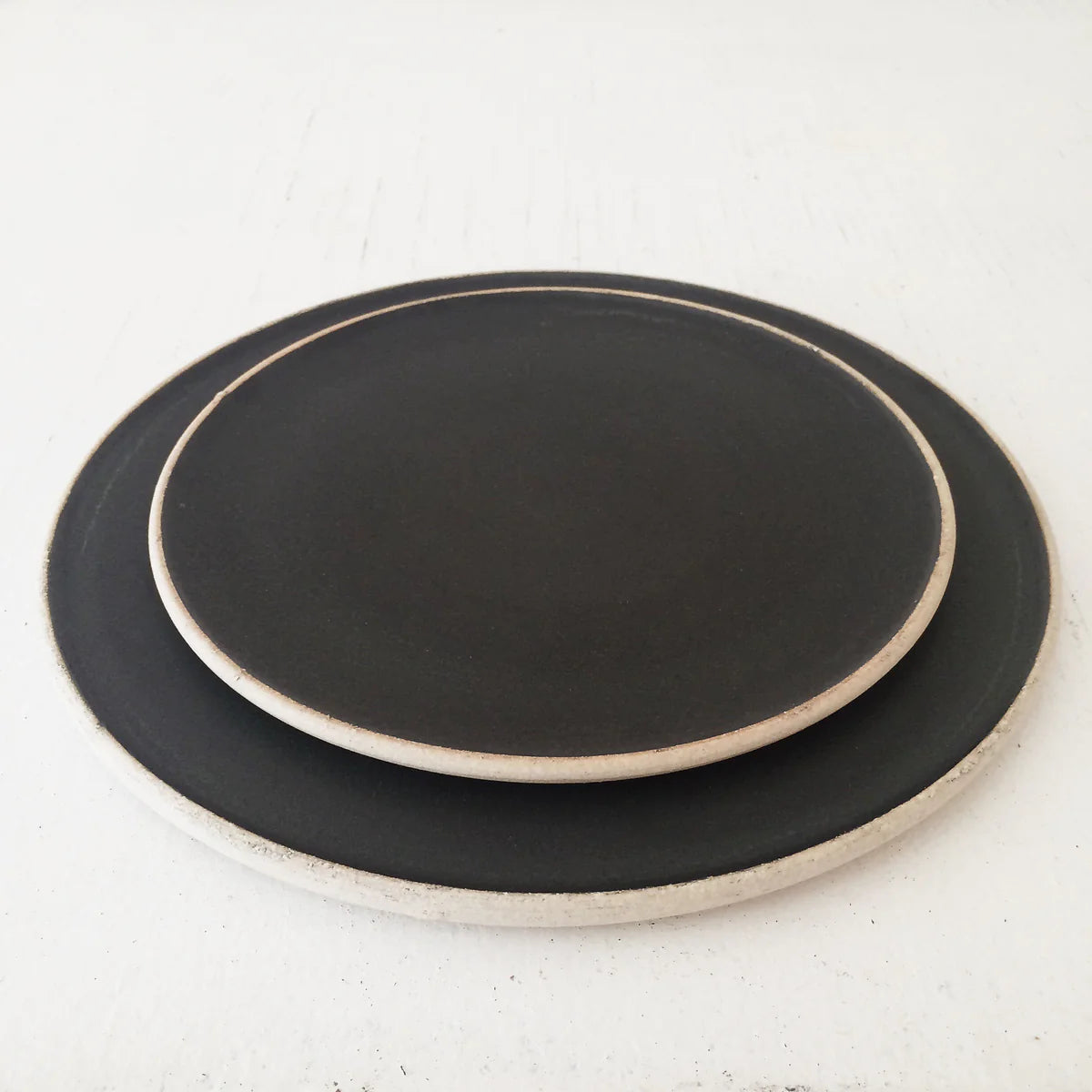 Silverlake Salad Plate, Satin Black
