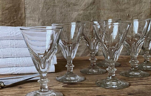 Antique French Bistro Glasses